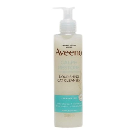 غسول الشوفان المغذي من اڤينو كالم + ريستور بحجم 200مل -  Aveeno Calm + Restore Nourishing Oat Cleanser 200ml